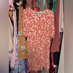 Floral Coral Dress